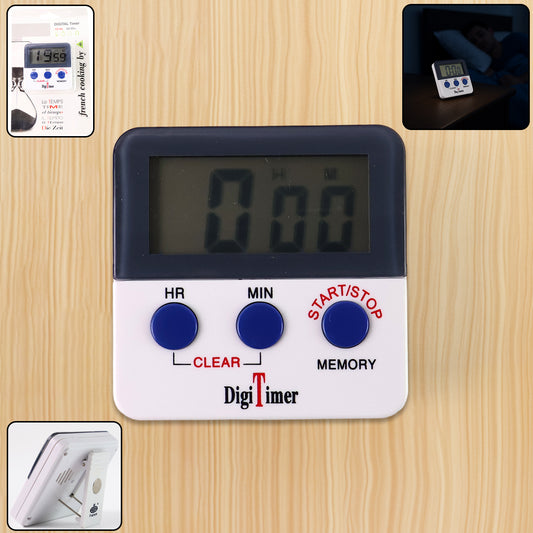 1523 Digital Kitchen Timer With Alarm Stop Watch Timer For Kitchen Kitchen Timer With Magnetic Stand Timer Clock For Study