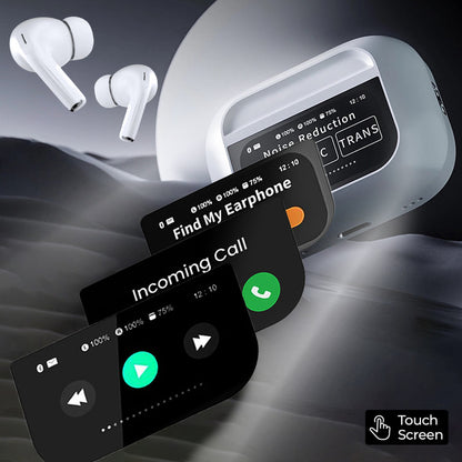 TecSox Alpha Smart Wireless Earbuds| IPX| 40hrs Best Low Latency TWS| Bluetooth Headset (White, True Wireless)
